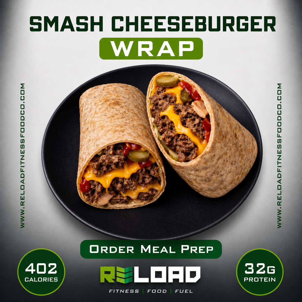 Smash Cheeseburger Wrap