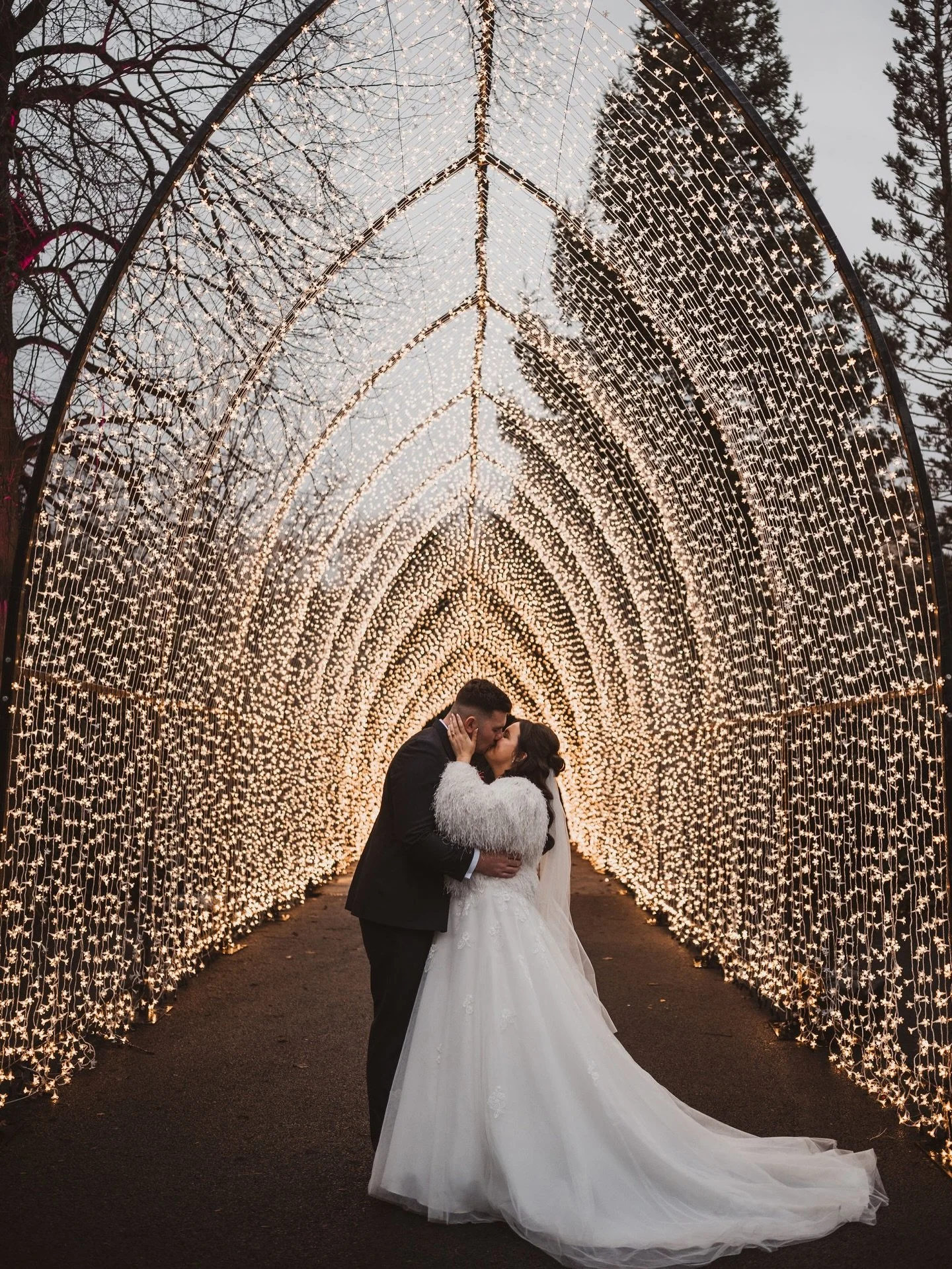 Just a festive little throwback to this gorgeous pair last December 😍✨

Wedding dress - @missstellayork 
Wedding dress shop - @bridesofchester 
Veil - @rebeccaandrews_bridal 
Hair - @hairwithtobiehall 
Make up - @chelseamakeupartist 
Suits - @peterp