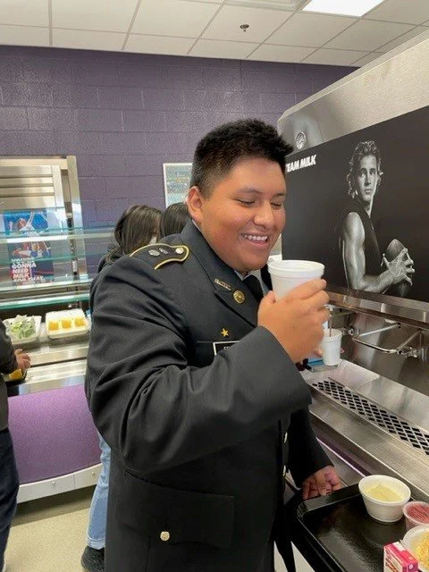 milk dispenser system for high schools