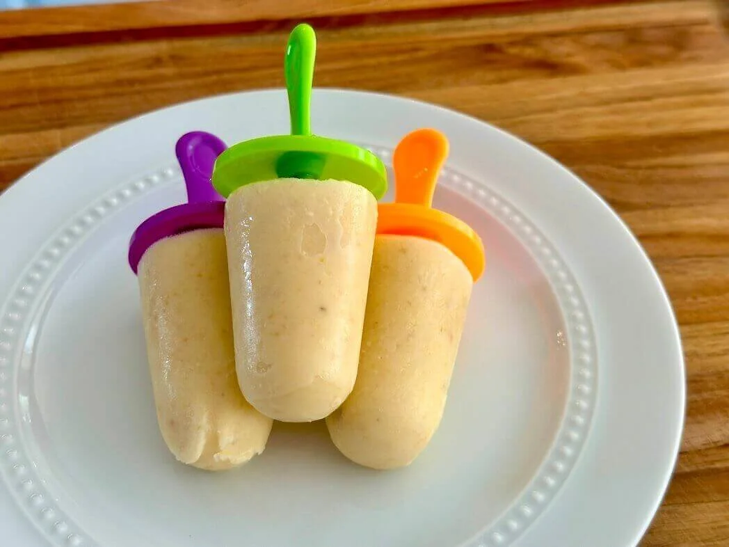 Creamy Peach &amp; Almond Popsicles with Real Dairy Foods
