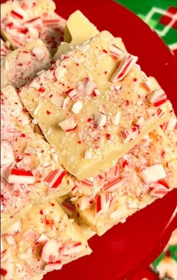 Desserts with Dairy: Peppermint White Chocolate Fudge