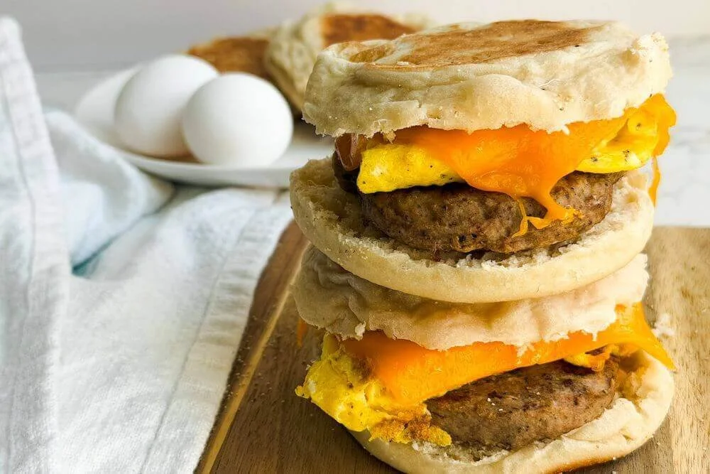 Breakfast Sandwich with Real Dairy Foods: Egg and Sausage