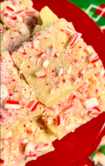 Desserts with Dairy: Peppermint White Chocolate Fudge