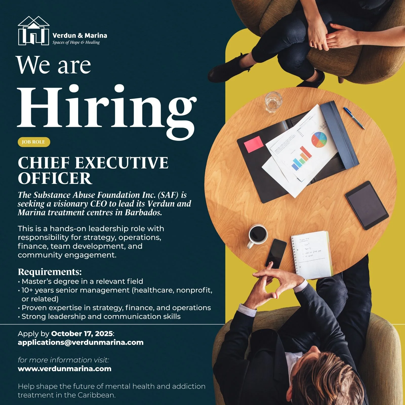 Vacancy: Chief Executive Officer