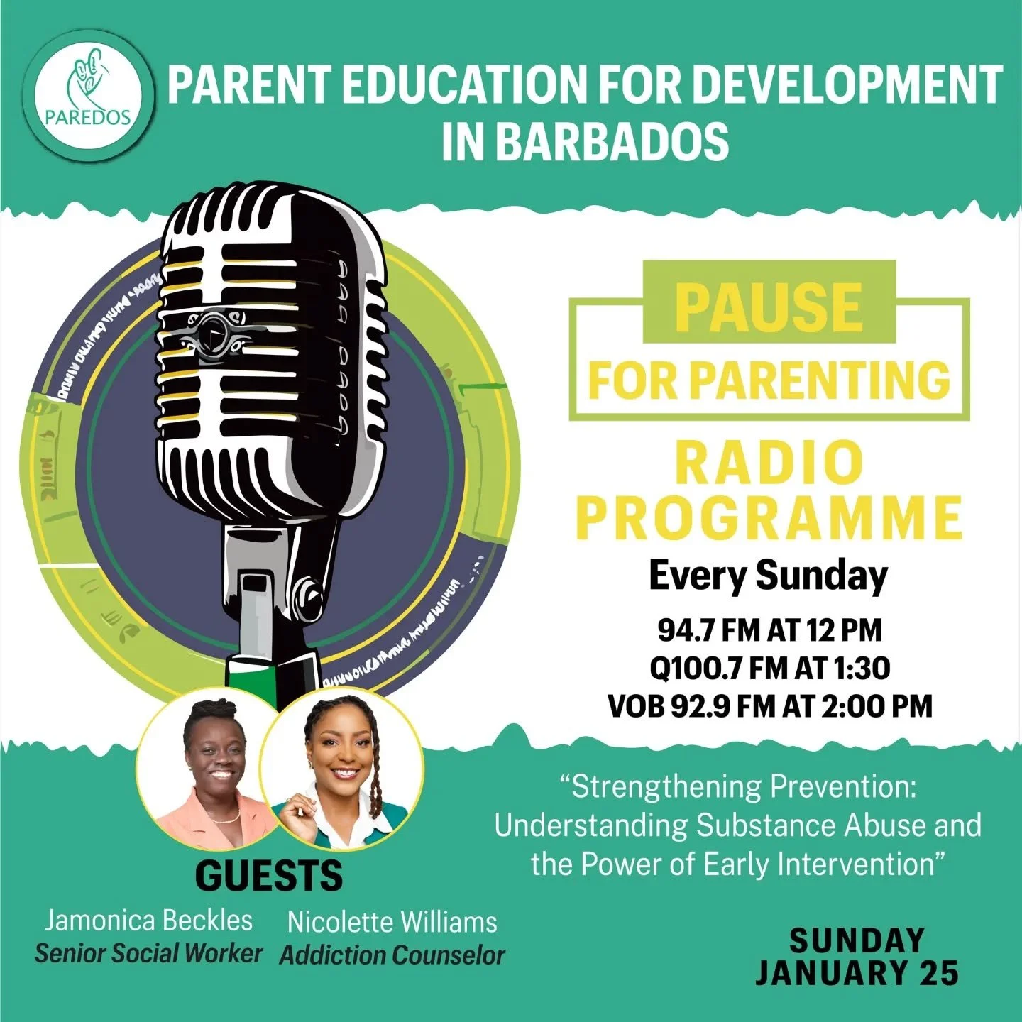 Early intervention makes all the difference. ✨
​Tomorrow on "Pause for Parenting," we&rsquo;re talking about substance abuse prevention and how to support our children before the "what-ifs" become reality.
​Featuring expert guests