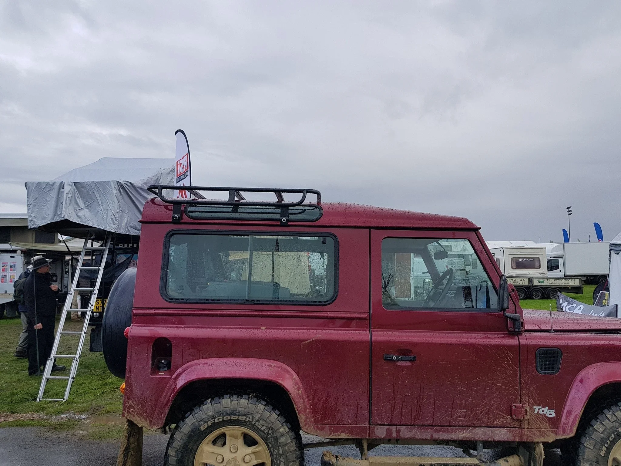 Land Rover Defender 90 half roof rack - handmade steel, MCB 4x4