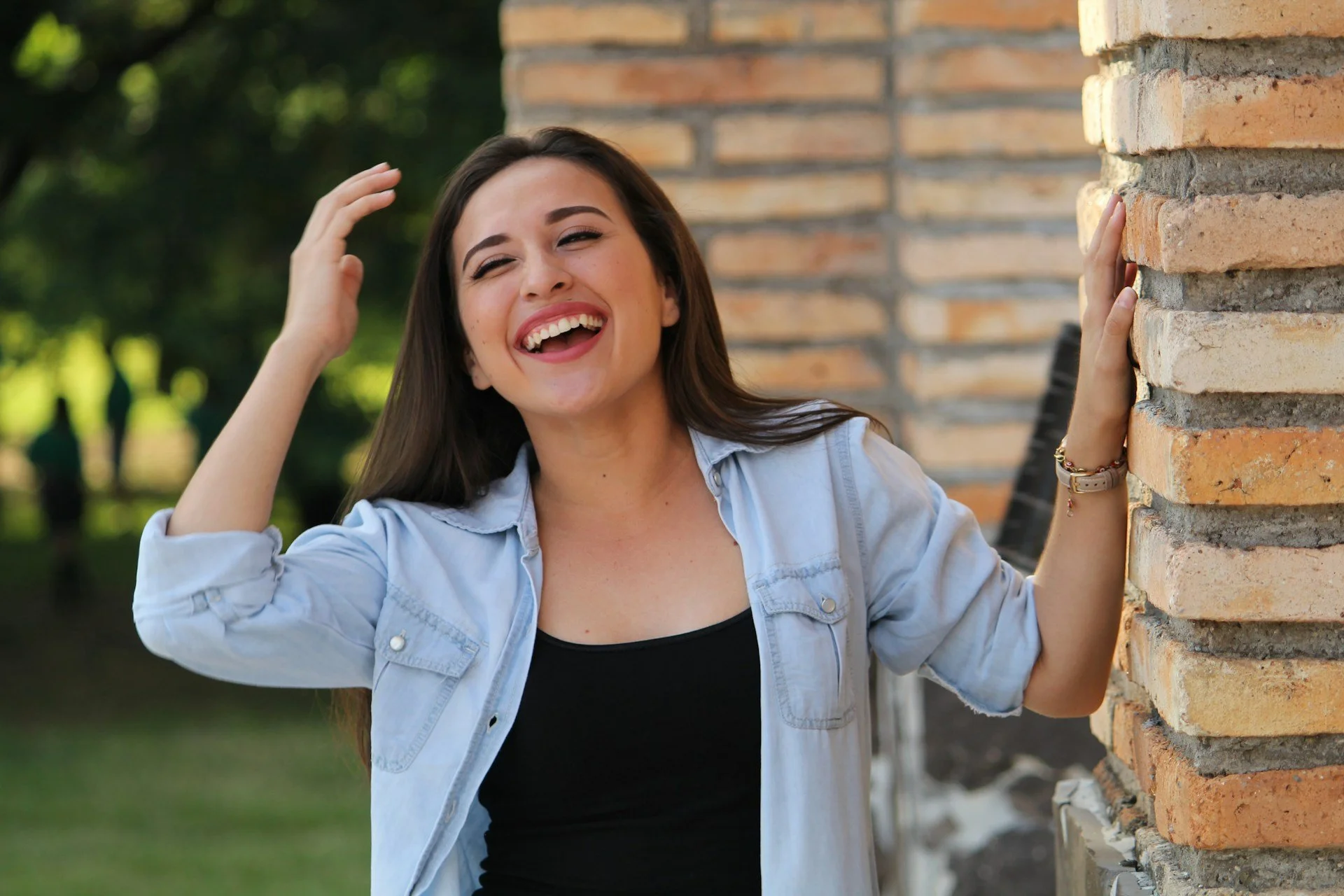 Happy Adult Female Representing Talk Therapy