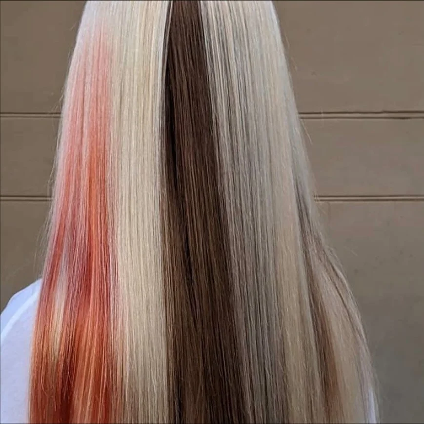 Neopolitan blonde by @jamesoxleyhair