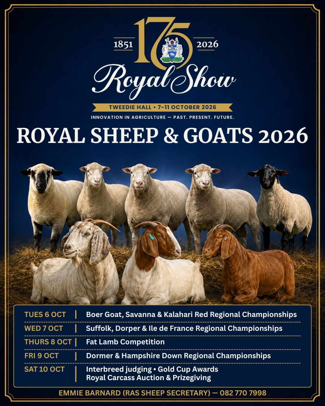 Sheep and Goats Take Centre Stage at the October Royal Agricultural Show