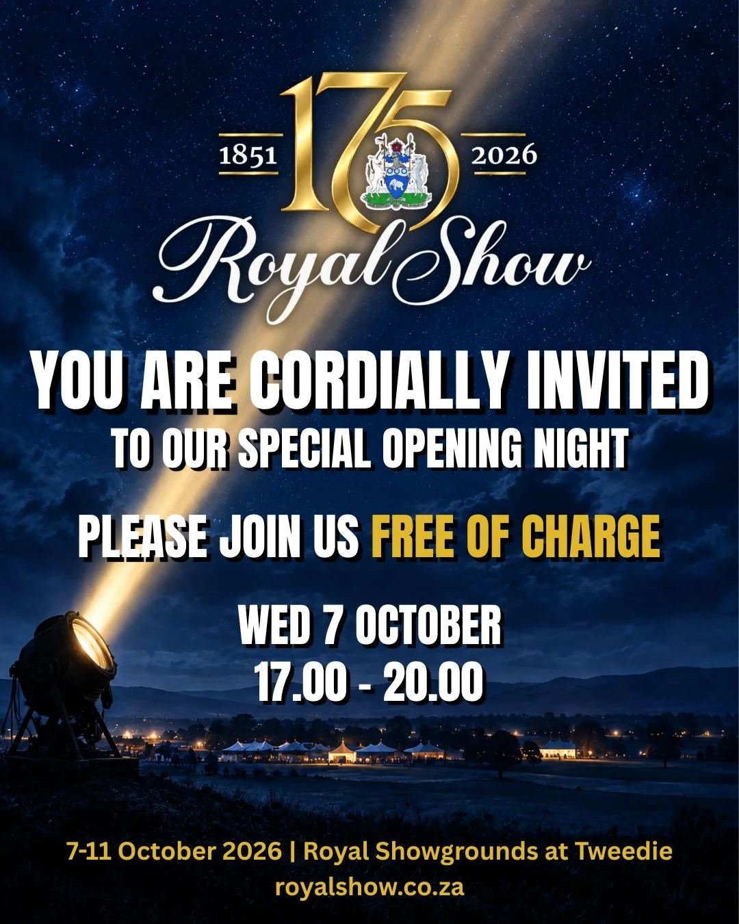 Free Entry on Opening Night at the 2026 Royal agricultural Show!