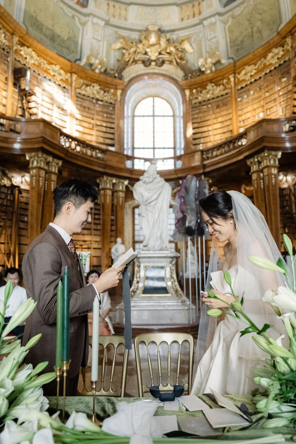 Austrian National Library Vienna Wedding Ceremony