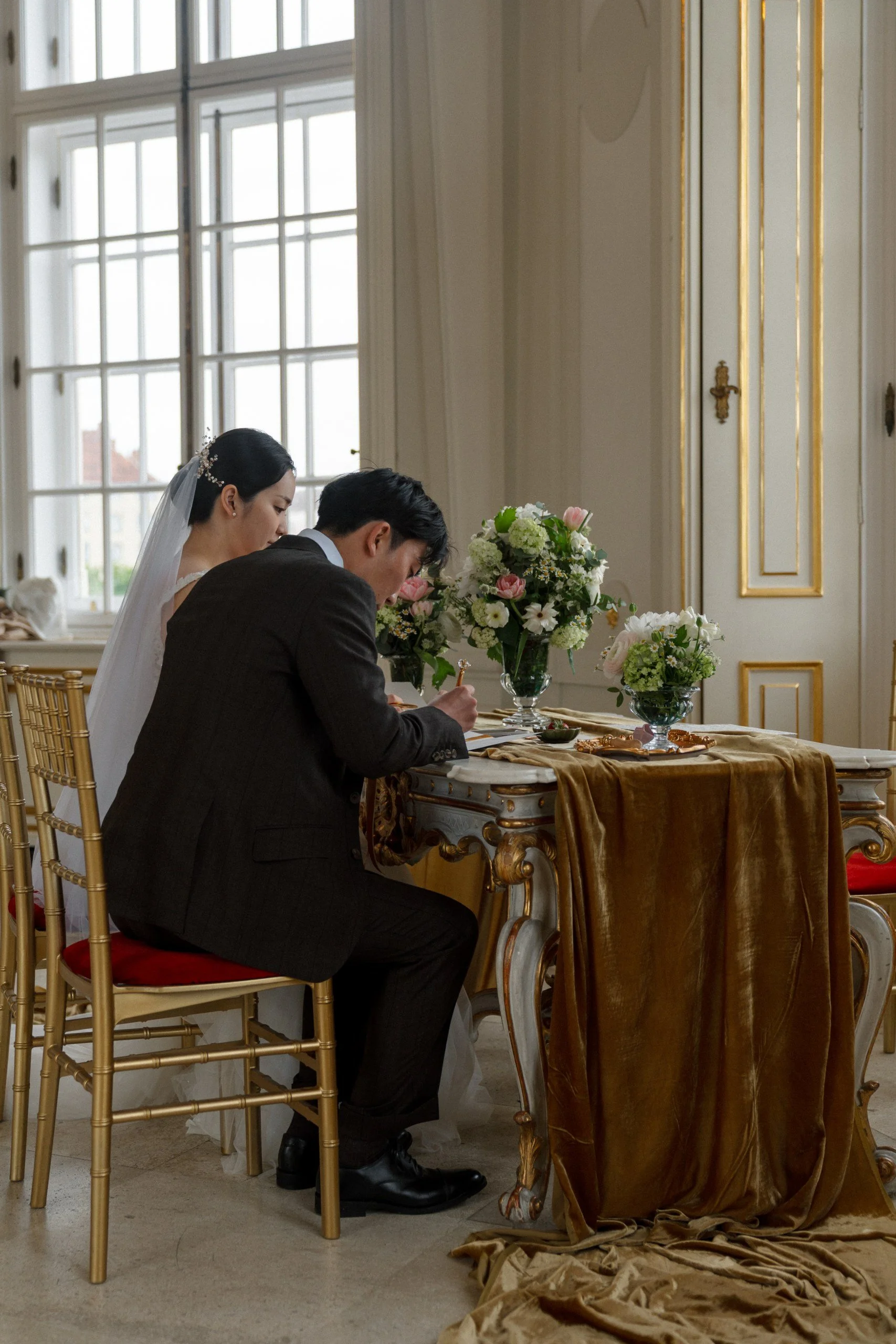 Korean Japanese wedding ceremony Belvedere Palace Vienna Fine Events Vienna