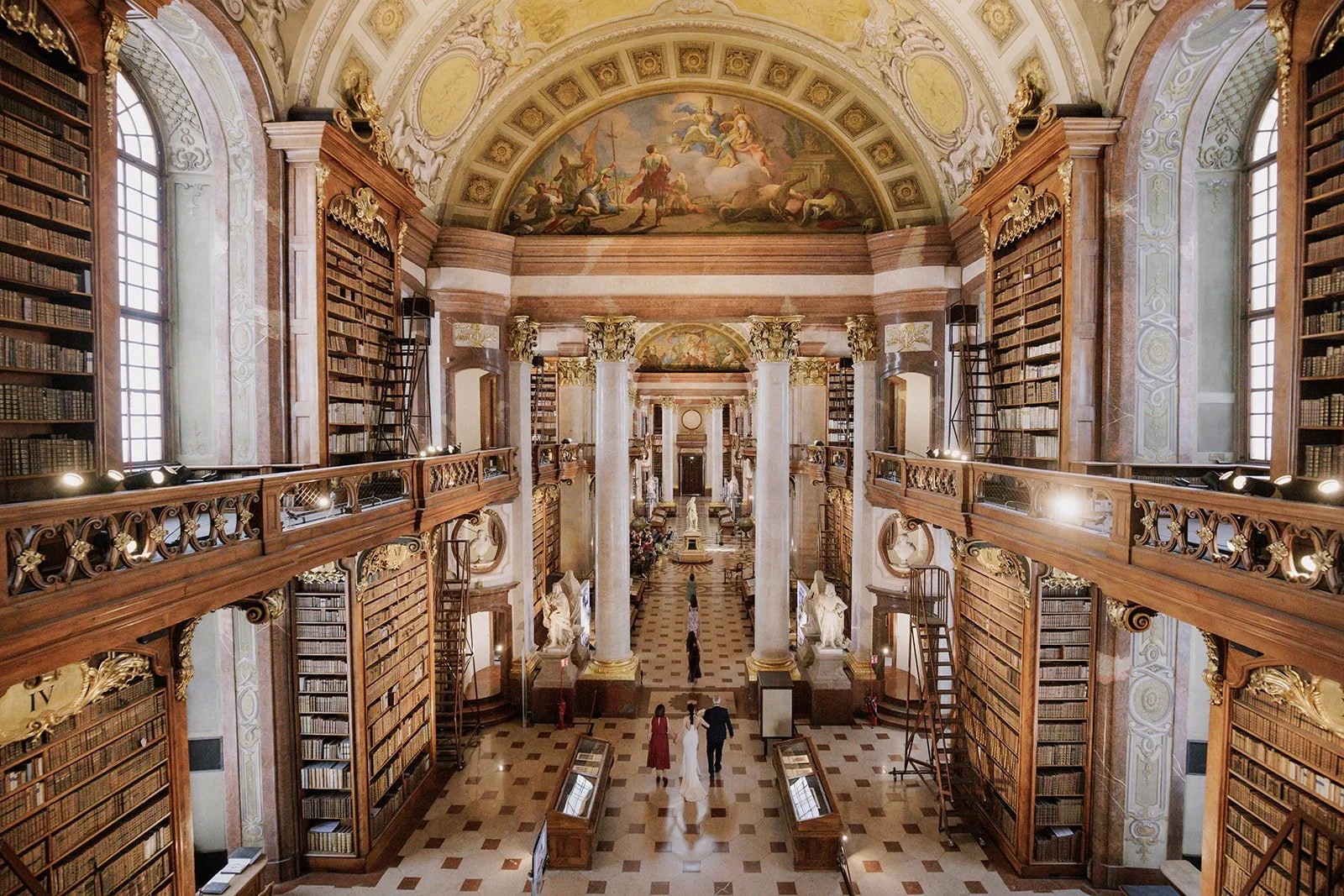Baroque architecture National Library Vienna wedding destination Fine Events Vienna