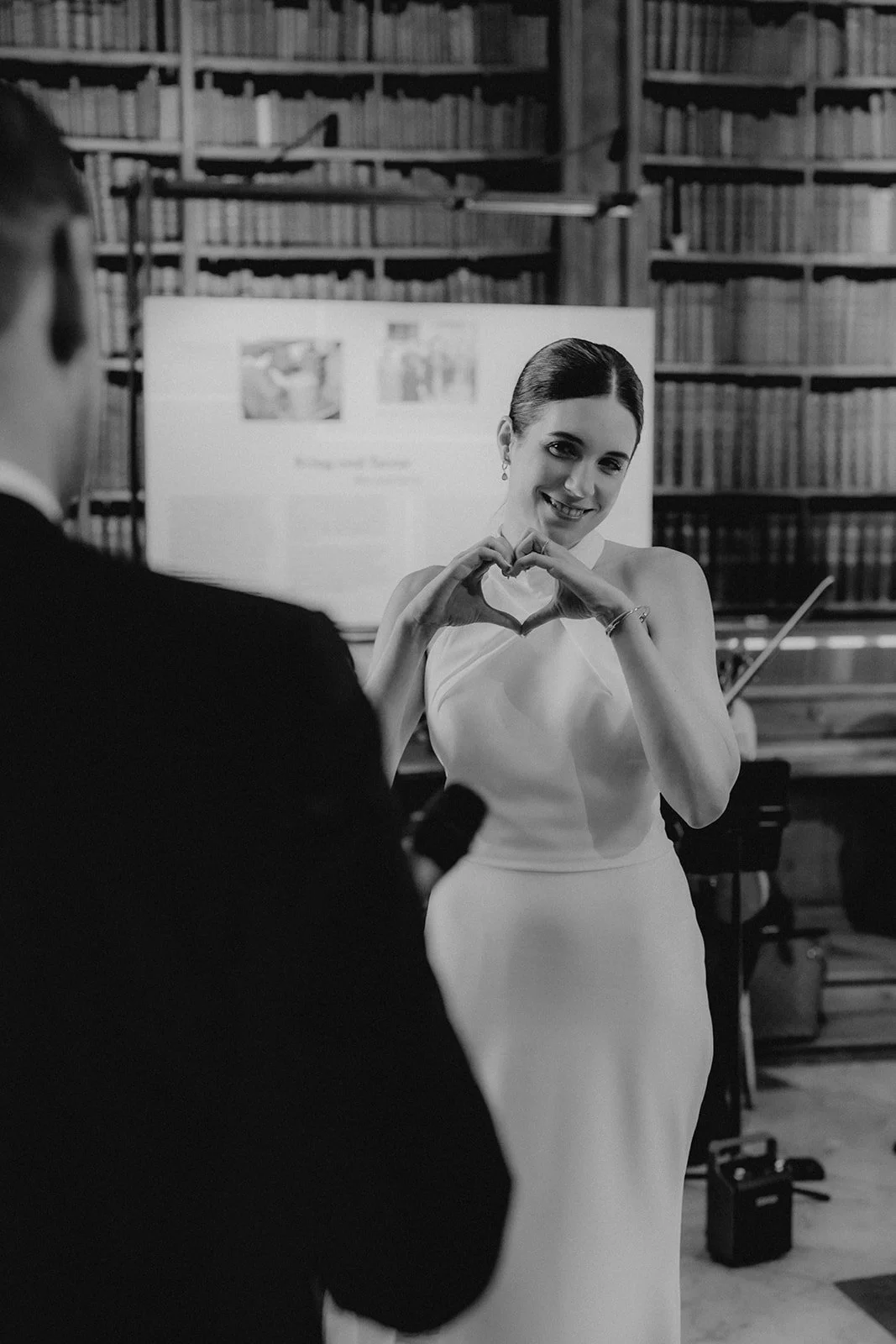Baroque wedding ceremony Austrian National Library Vienna destination Fine Events Vienna