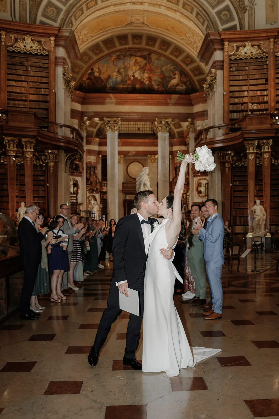 Elegant wedding celebration Austrian National Library Vienna Fine Events Vienna