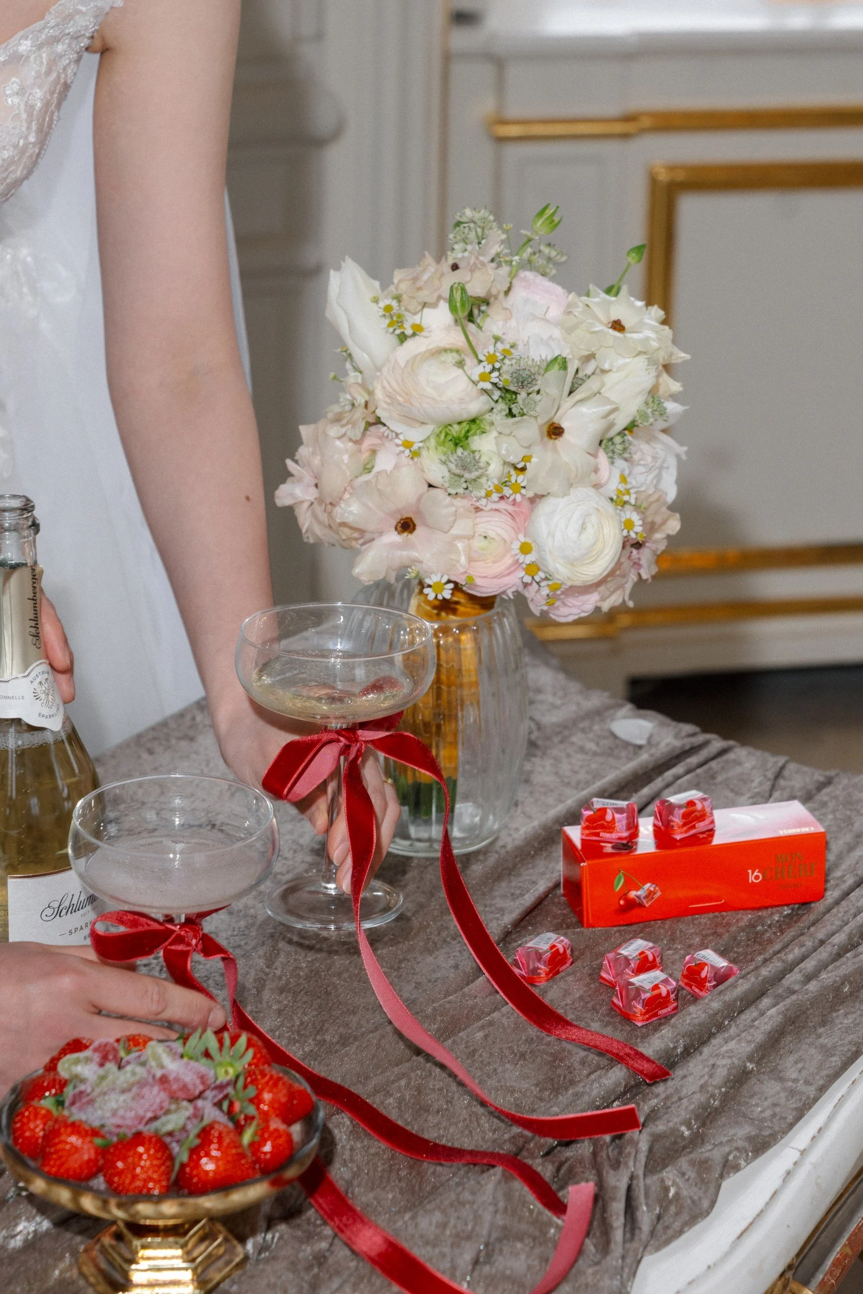 Wedding florals Belvedere Palace Vienna Austria Fine Events Vienna