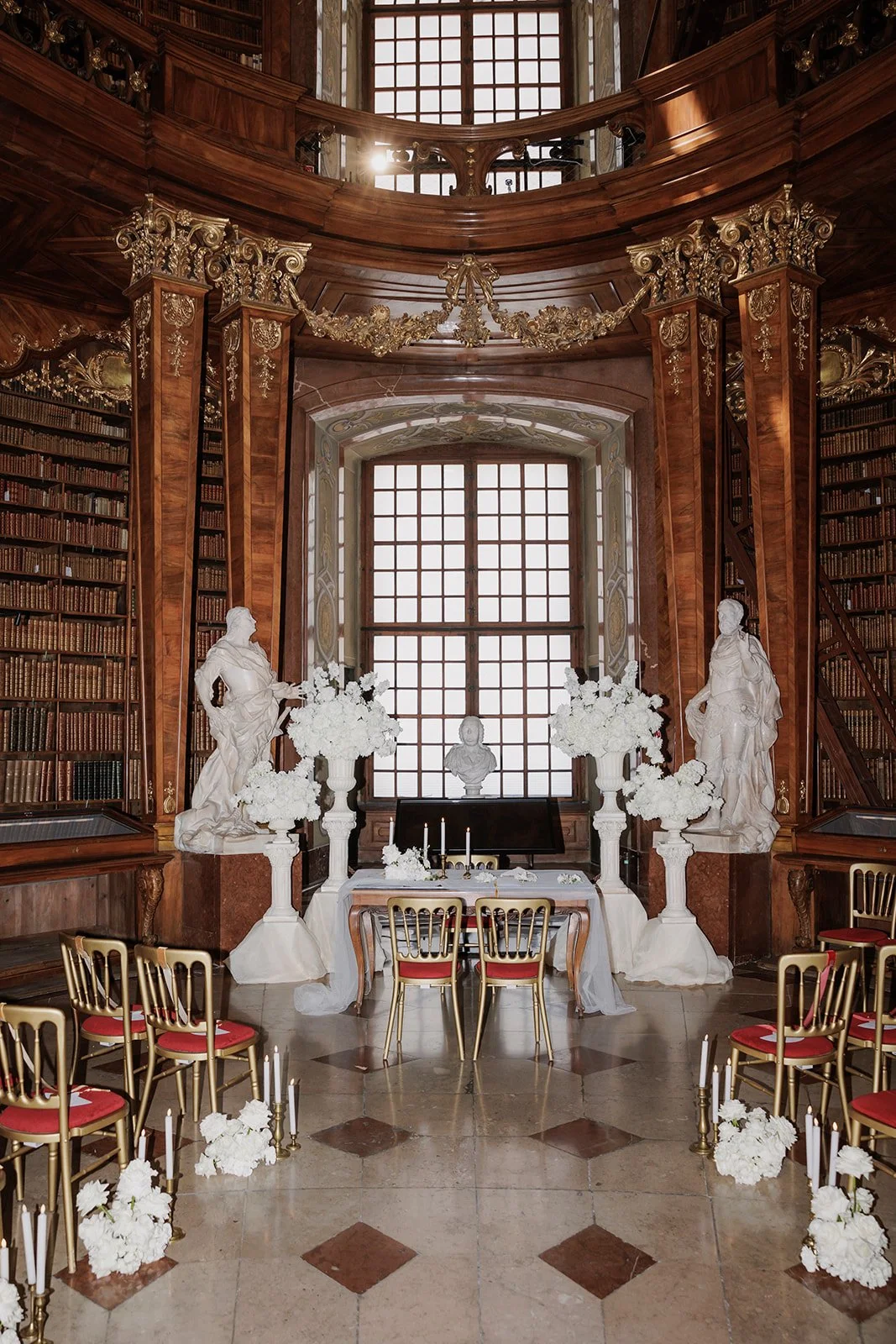Austrian National Library Vienna wedding venue luxury coordination Fine Events Vienna