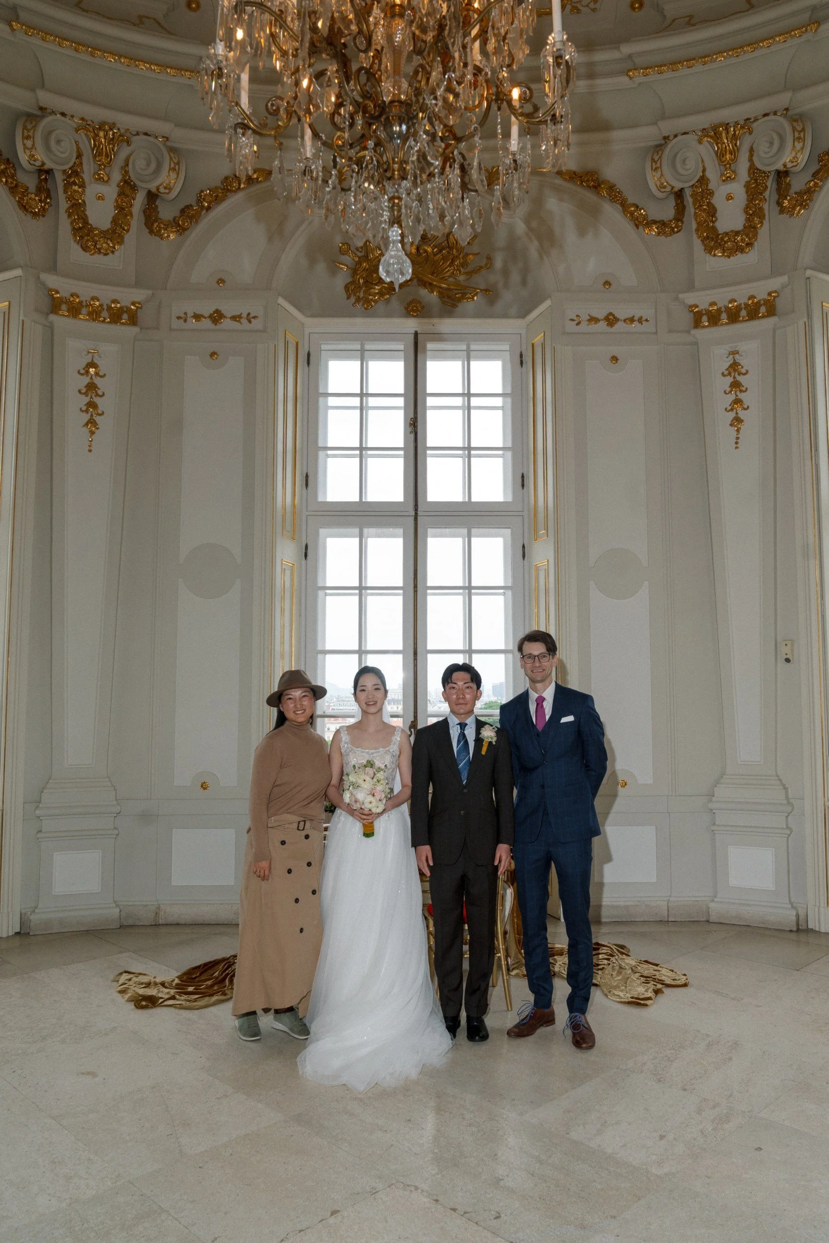 Elopement celebration Belvedere Palace Vienna Austria Fine Events Vienna