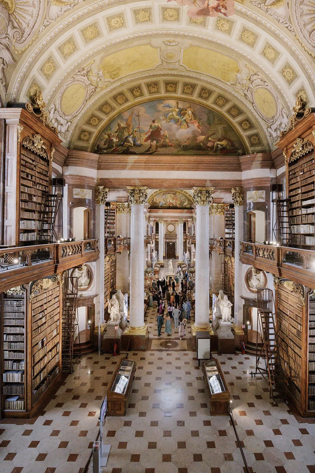 State Hall interior National Library Vienna wedding coordination Fine Events Vienna