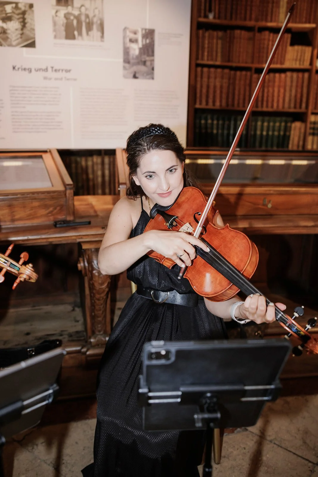 Elegant baroque ceremony National Library Vienna wedding Austria Fine Events Vienna