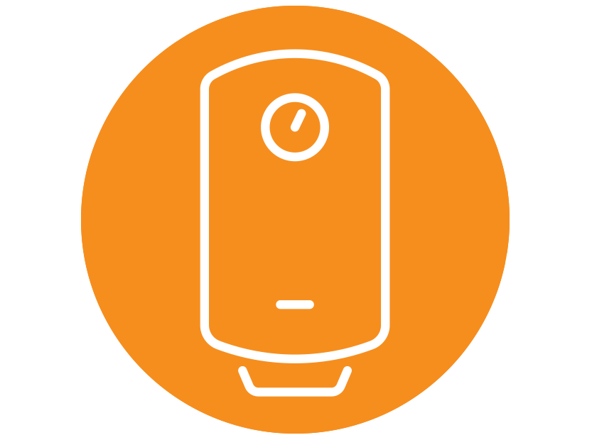 icon of a thermostat to represent a list of heating services