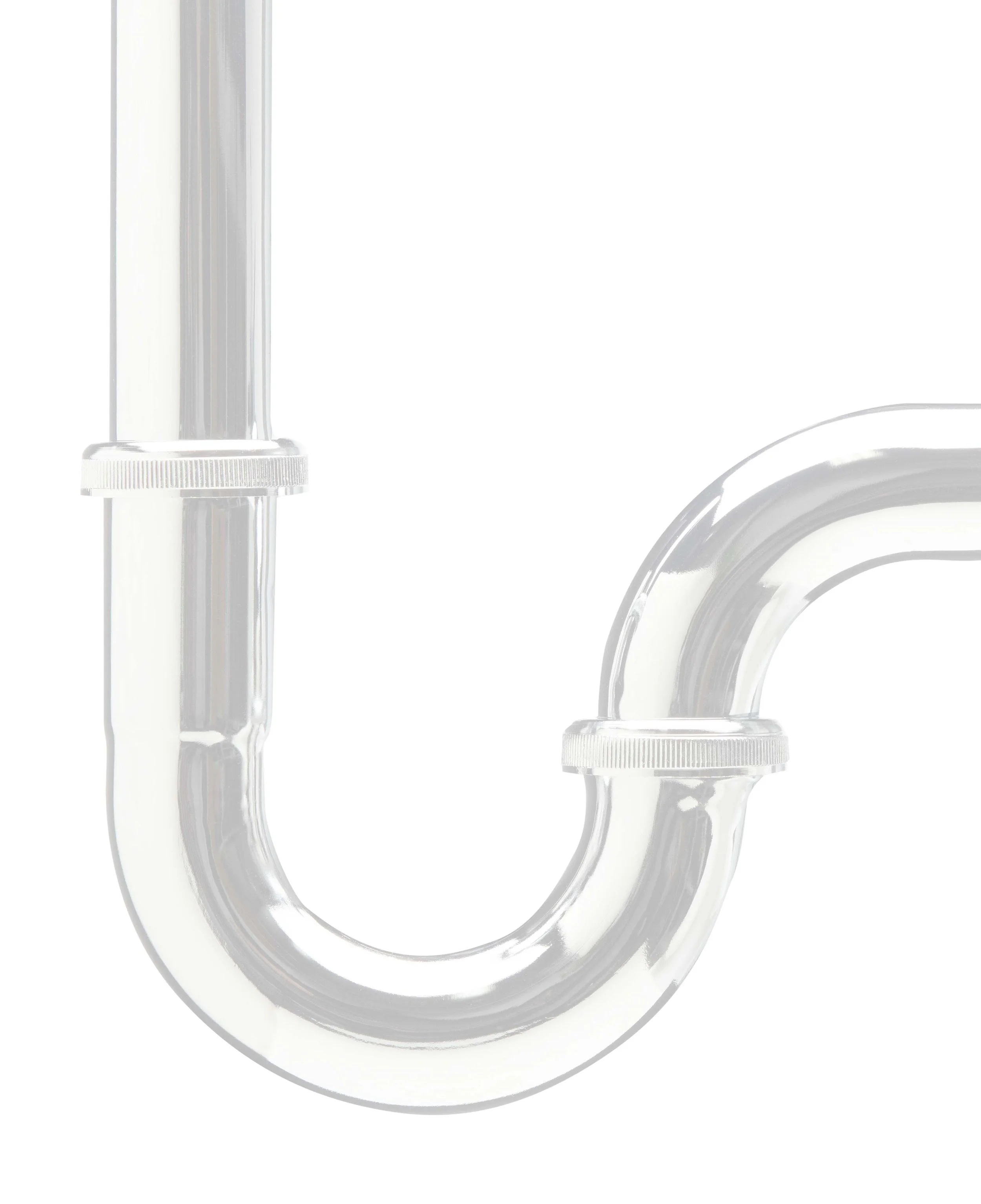 image of a chrome drain pipe