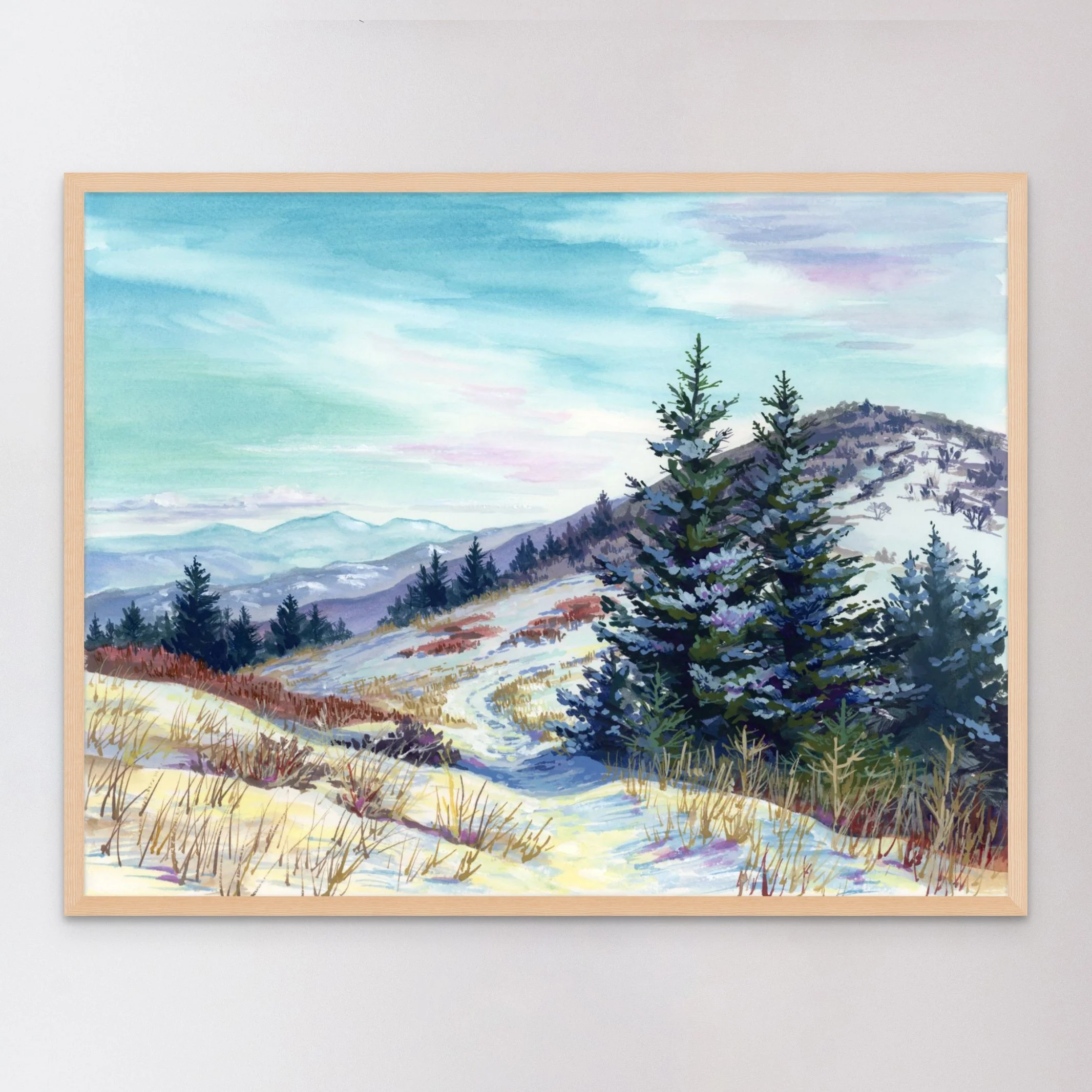Print: Winter on Roan Mountain