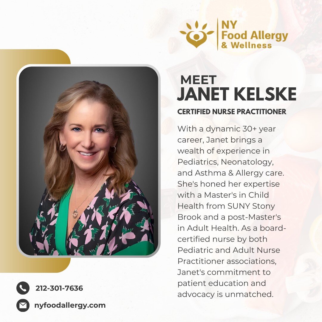 🌟 Spotlight on Janet! A Nurse Practitioner par excellence, she's been a pillar of our pediatric and adult care units for over 30 years. 🎓 Her advanced training from SUNY Stony Brook and Molloy College, along with her dual board certifications, unde