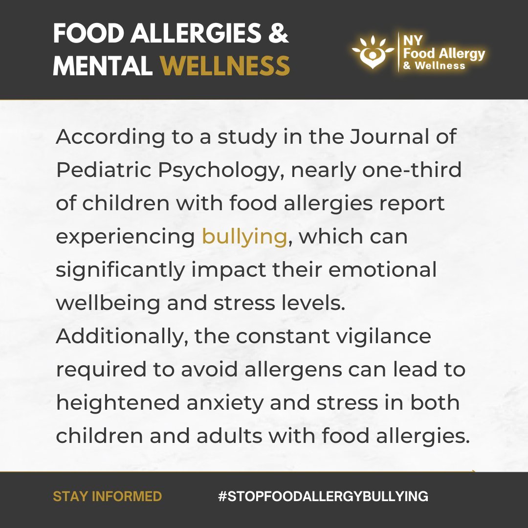 It&rsquo;s not just about what's on the plate. 🍽️ It&rsquo;s about what&rsquo;s in the heart. ❤️ Did you know that the stress of managing food allergies can take a toll on mental wellness? This is especially true for children, who not only face the 