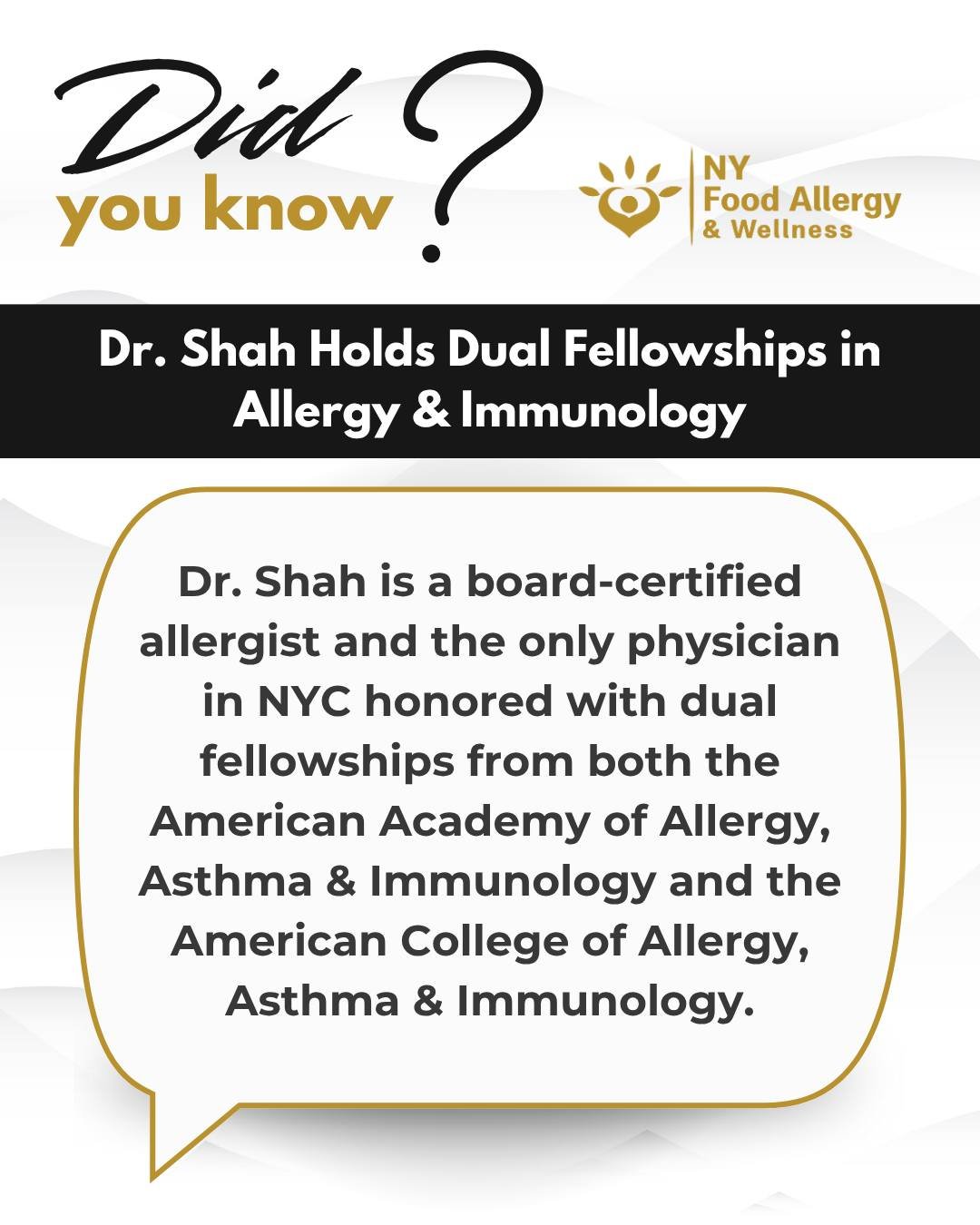 🎓 Did you know? Dr. Shah is the only allergist in NYC honored with dual fellowships from the AAAAI and ACAAI. That’s national recognition from the top two allergy and immunology academies. 💼
#OralFoodChallenge #FoodAllergy #foodallergies #fo