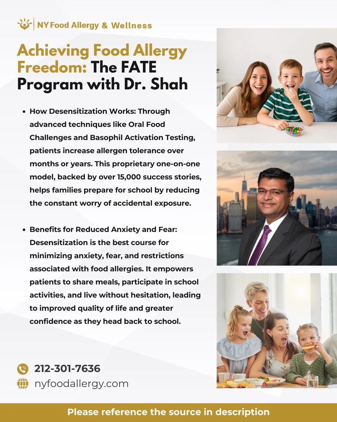 Boost back-to-school confidence with the FATE™ Program by Dr. Atul Shah! 🌟 This desensitization therapy reduces allergy fears, empowering kids to thrive. 🍎 Learn how it builds tolerance for greater peace of mind this school year! 💚
Visit n