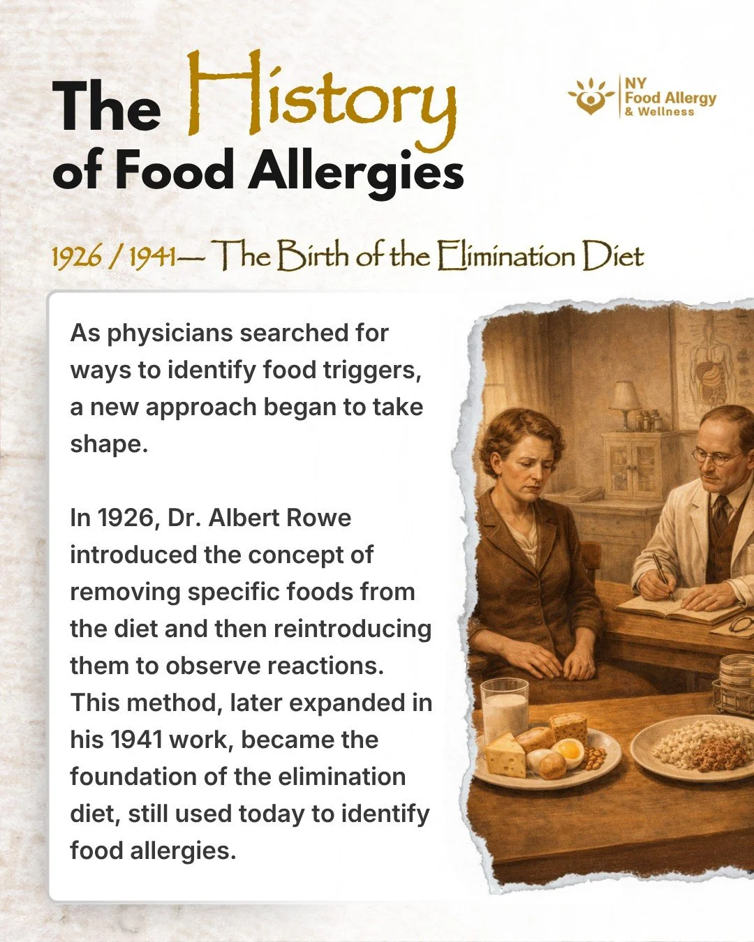 How do doctors identify which foods trigger reactions? 🥼

In 1926, Dr. Albert Rowe introduced the elimination diet, a method of removing and reintroducing foods to observe how the body responds.

Expanded in 1941, this approach became a foundation o