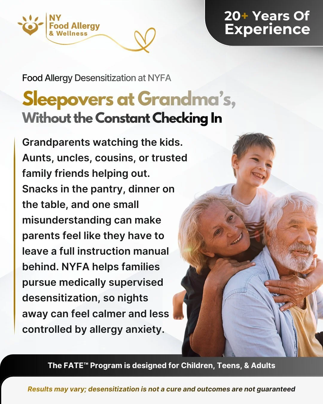 👵 Sleepovers with family should feel comforting, not stressful.

When grandparents, aunts, uncles, cousins, or trusted family friends help watch the kids, food allergies can add another layer of worry. Snacks in the pantry, dinner on the table, and 