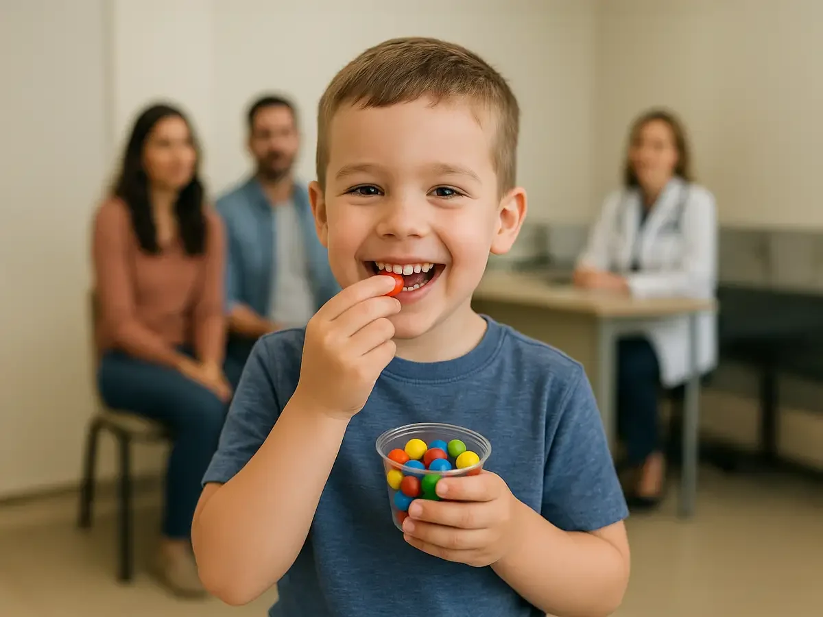 Child doing OIT at NY Food Allergy & Wellness