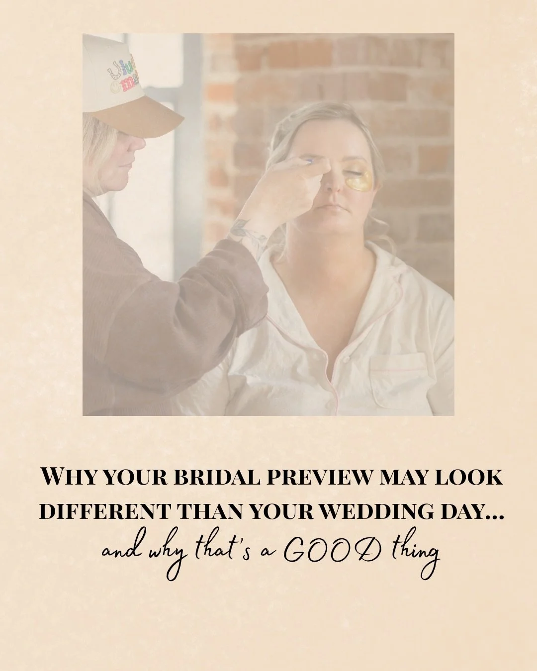 One of the biggest misconceptions brides have is thinking their preview should be the exact same as wedding morning.

Truthfully? Your preview is where we test, tweak, and create a roadmap. Your wedding day is where everything comes together.

Differ