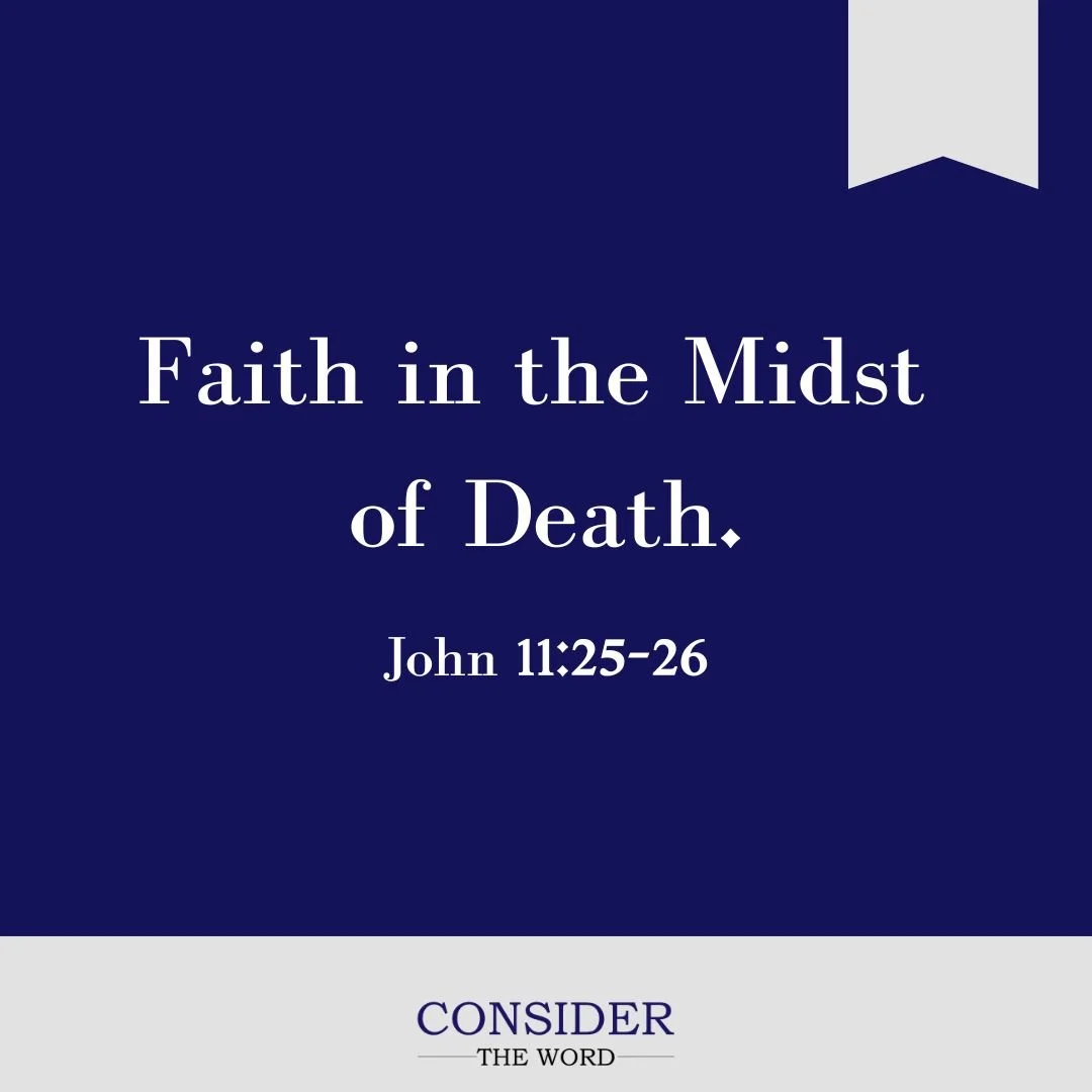 Faith in the Midst of Death.