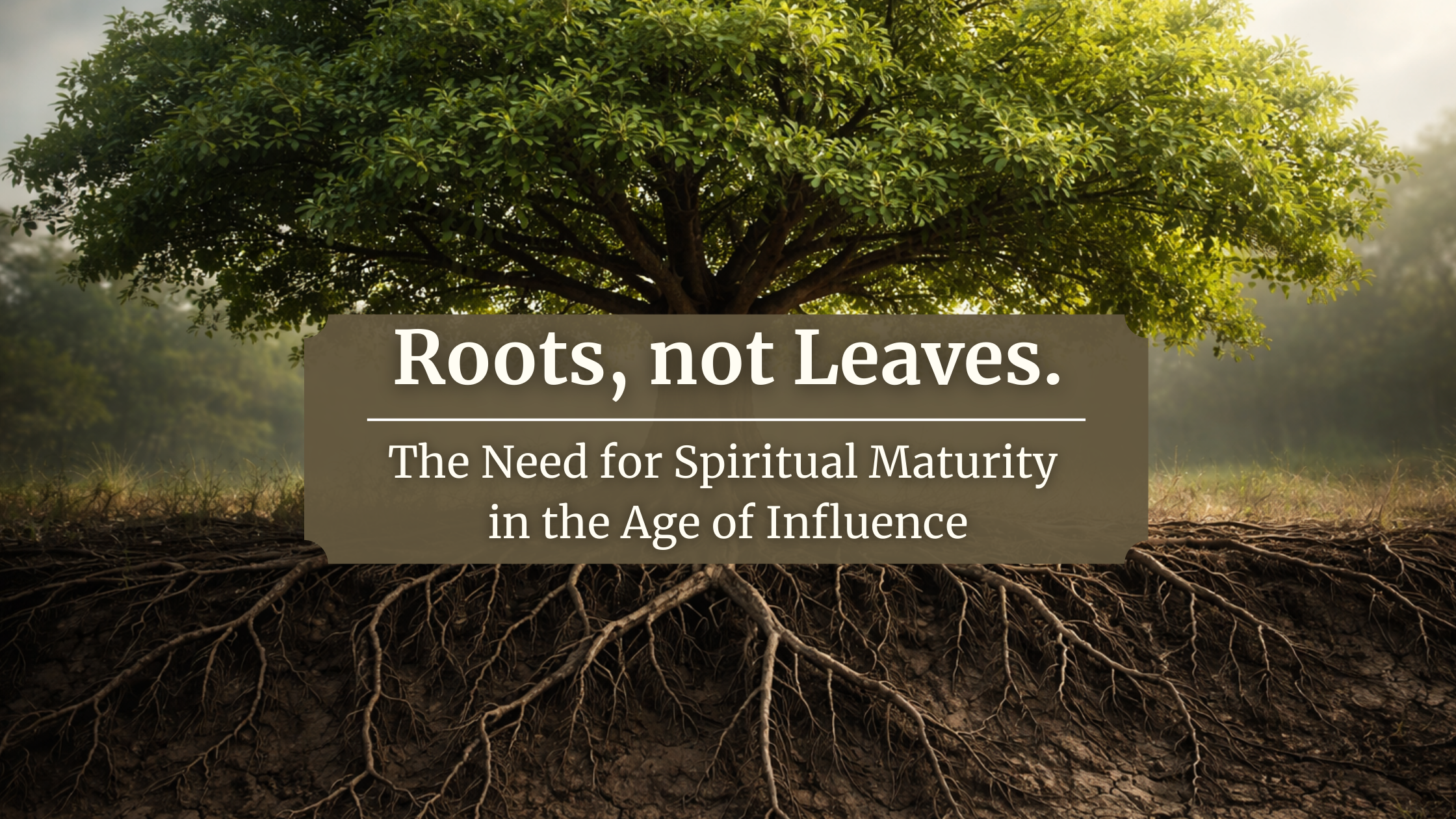 Roots, Not Leaves. 