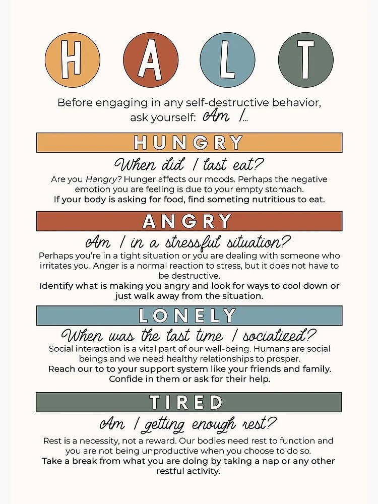 HALT! and alcohol cravings