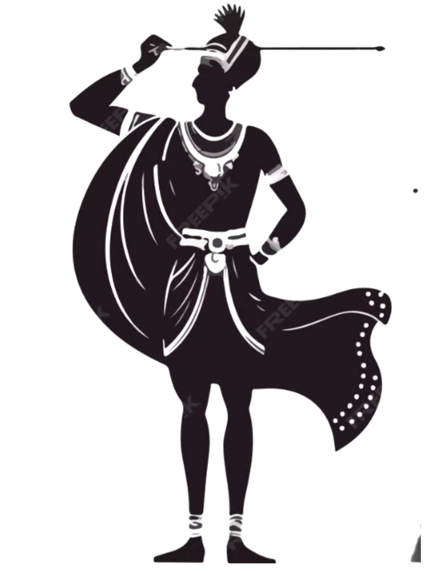 black silhouette of Laksamana