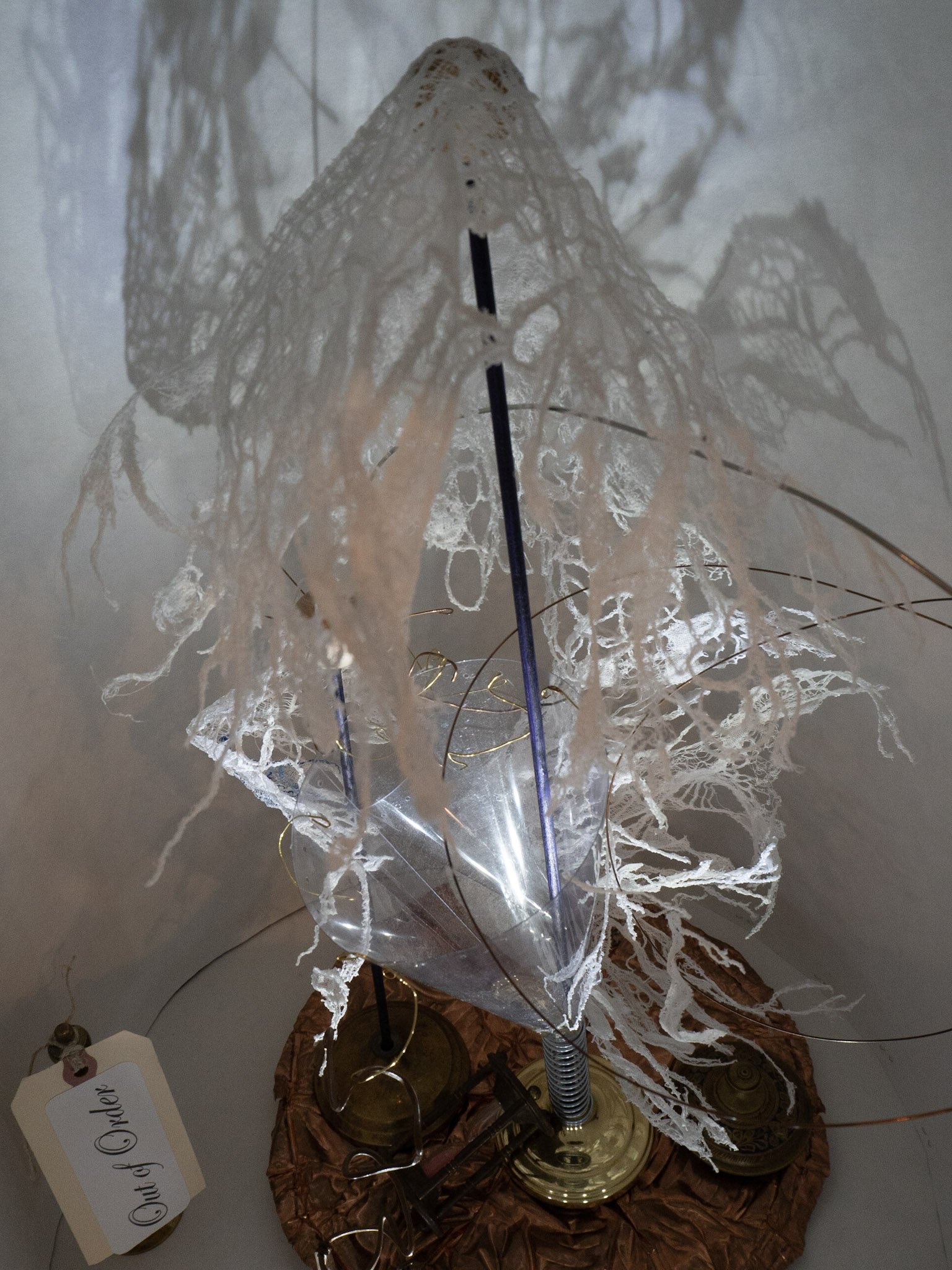 white crochet puppet