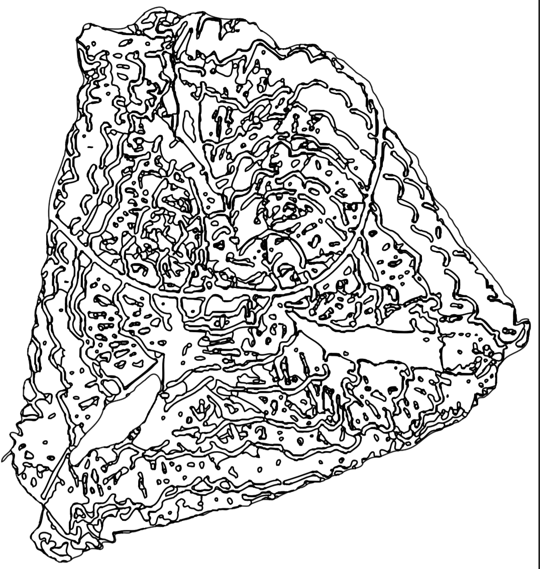 Line drawing of triangle shape Puppet 
