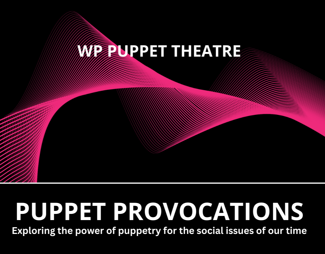 Pink wavy lines on black background