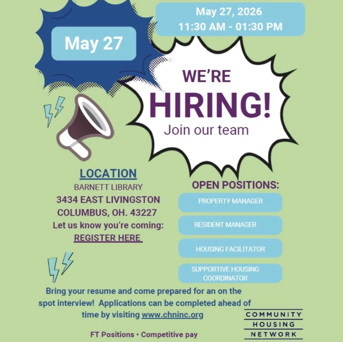 Job fair flyer