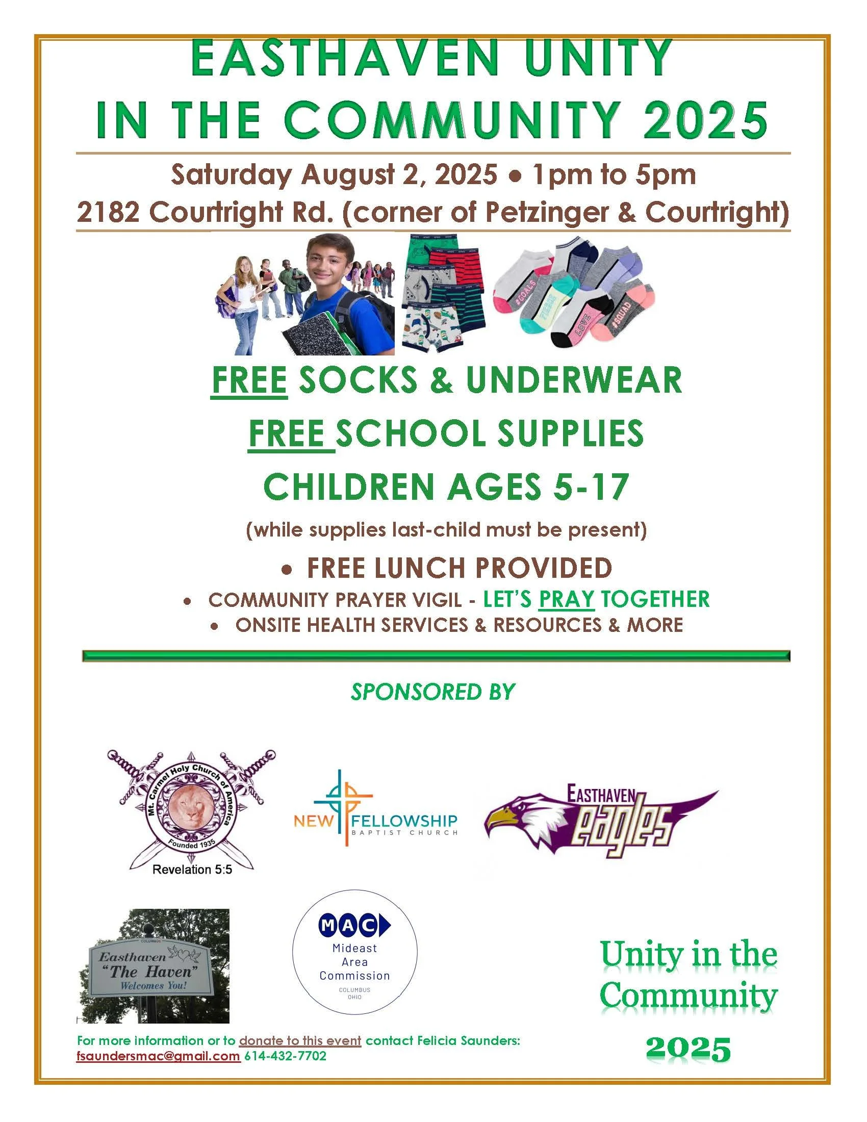 Easthaven Unity in the Community 2025