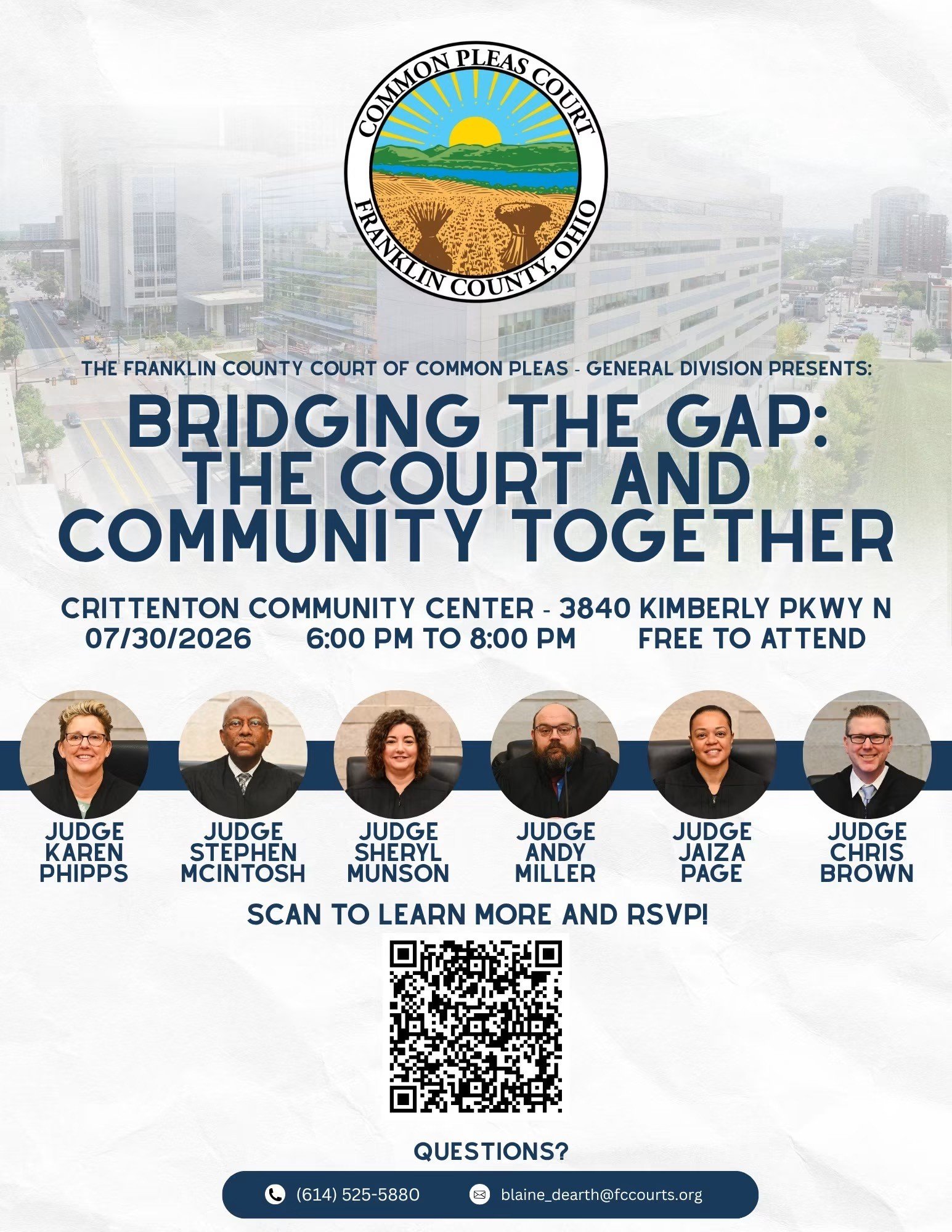 Bridging the Gap event flyer