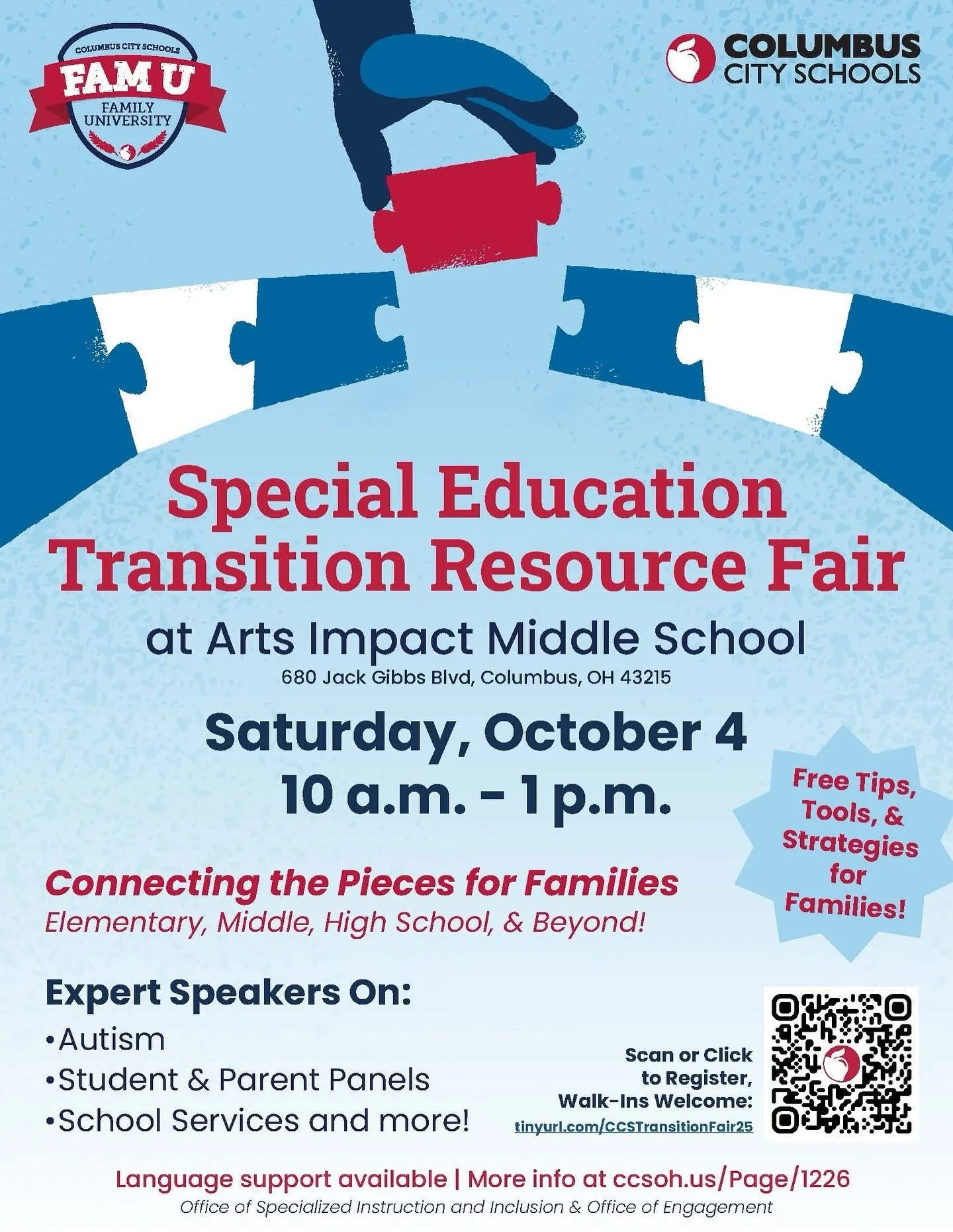 Columbus City Schools Special Education Transition Resource Fair