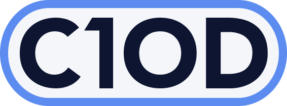 The Caspian One Open Data logo showing the letters C1OD in a pill shaped container