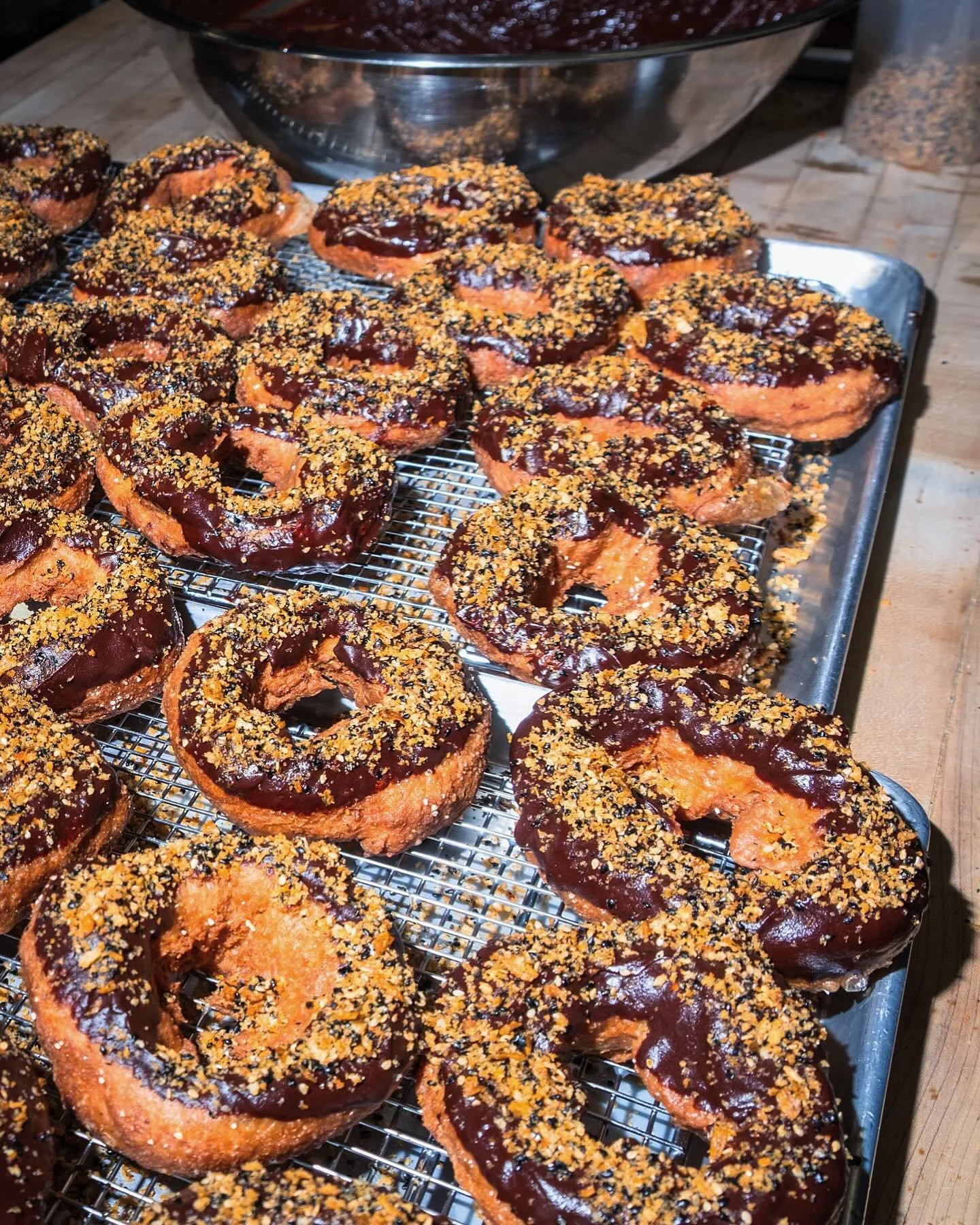 Tomorrow!!! 3/06 Donuts are back!  From 10am until we sell out. We&rsquo;ll have chocolate chili crunch and salted buttermilk glaze.  Our brioche donuts are made with freshly milled organic red fife wheat berries. This grain has nutty caramel notes a