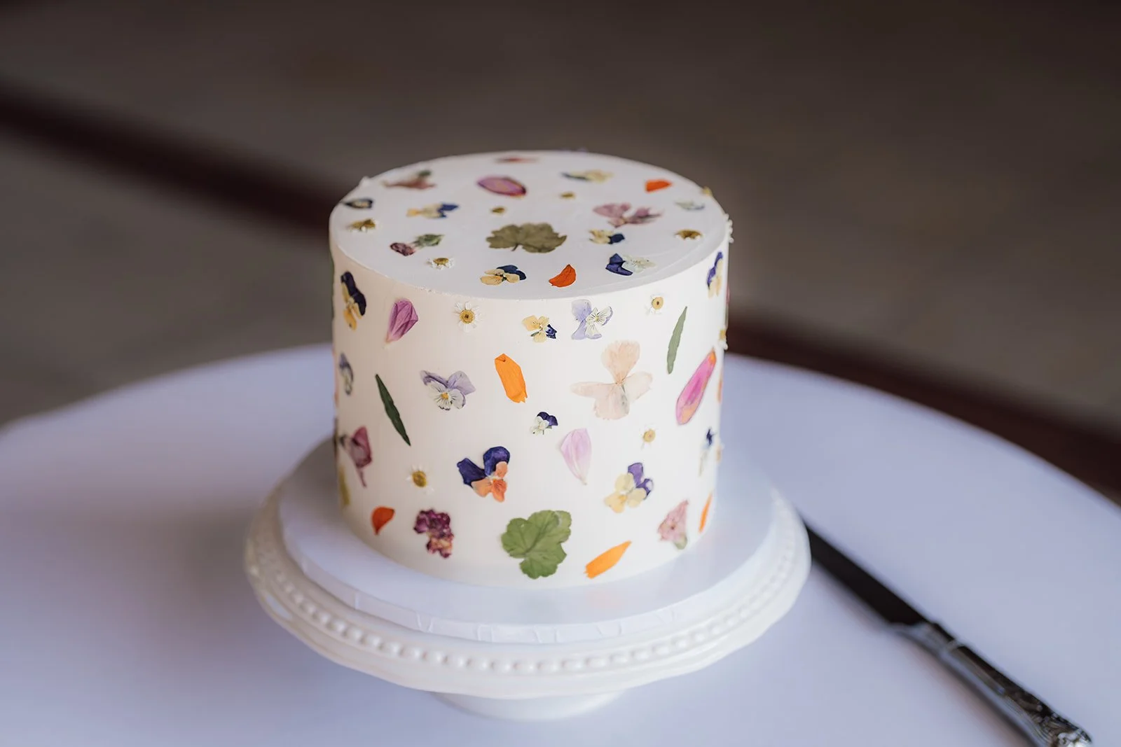 Pressed Edible Flower Cake.JPG
