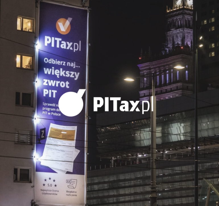 OOH Reklama Studium przypadku - PITax 